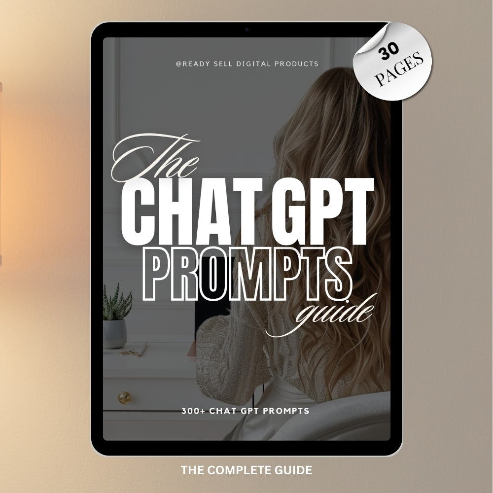 300+ Chat GPT Prompts Guide Freebie
